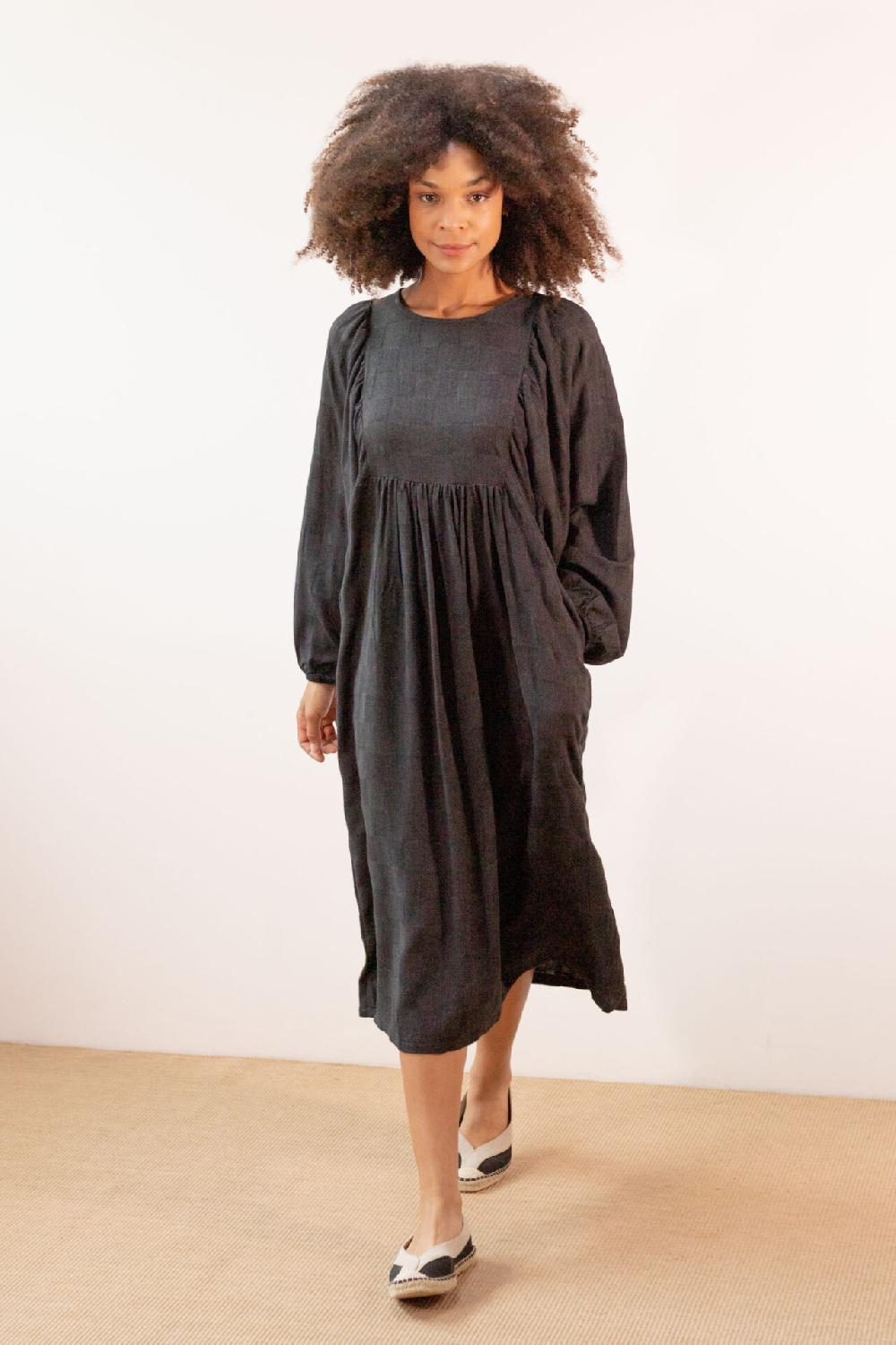 Pan Producto Básico Vestido Negro Largo