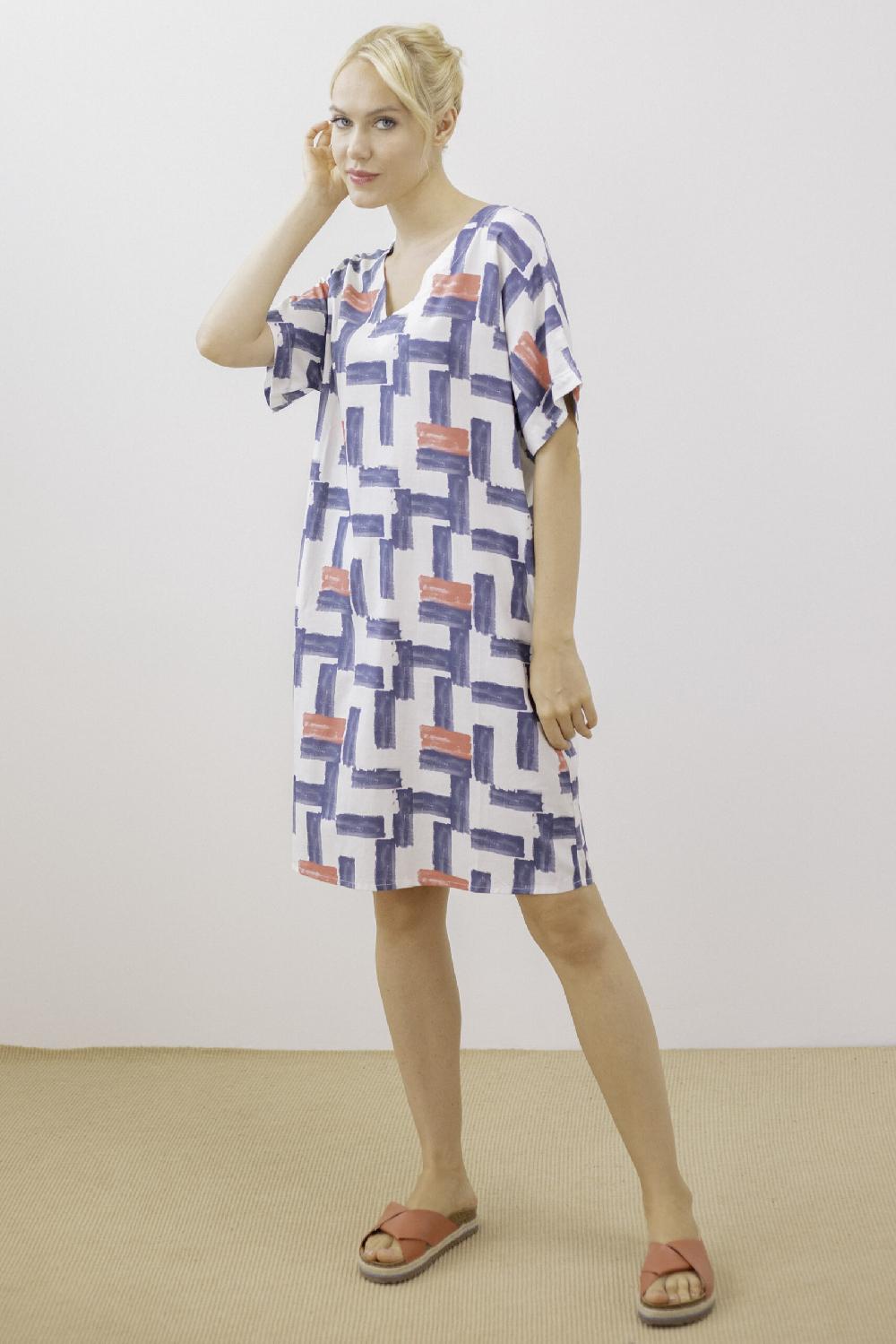 Pan Producto Básico Vestido Oversize Estampado