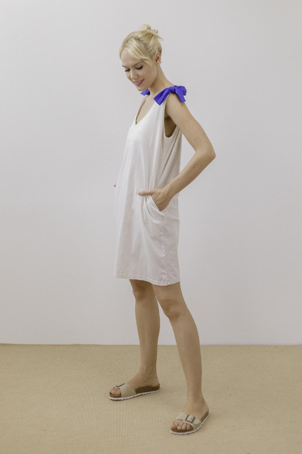 Pan Producto Básico Vestido Tirantes Azul