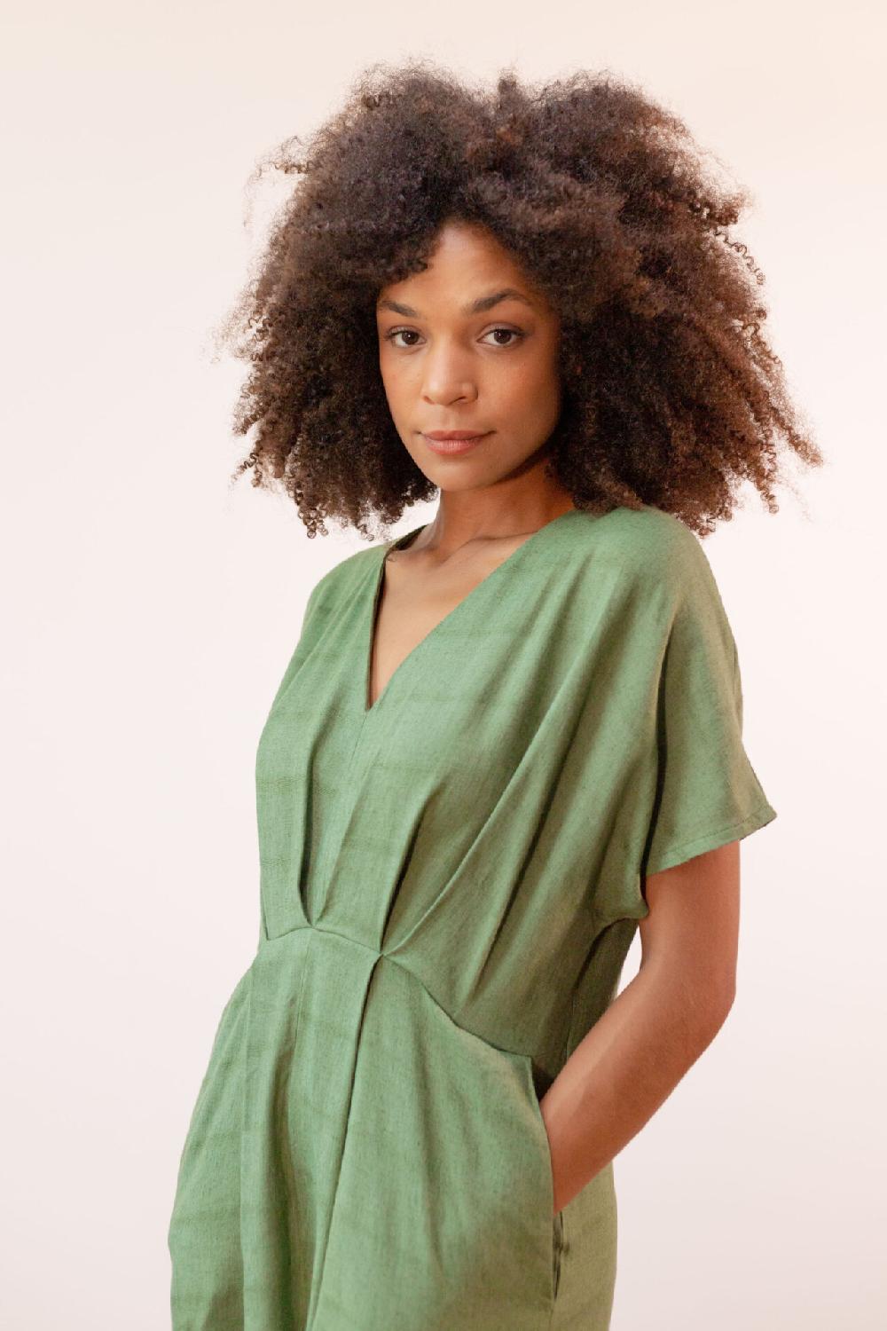 Pan Producto Básico Vestido Verde Largo