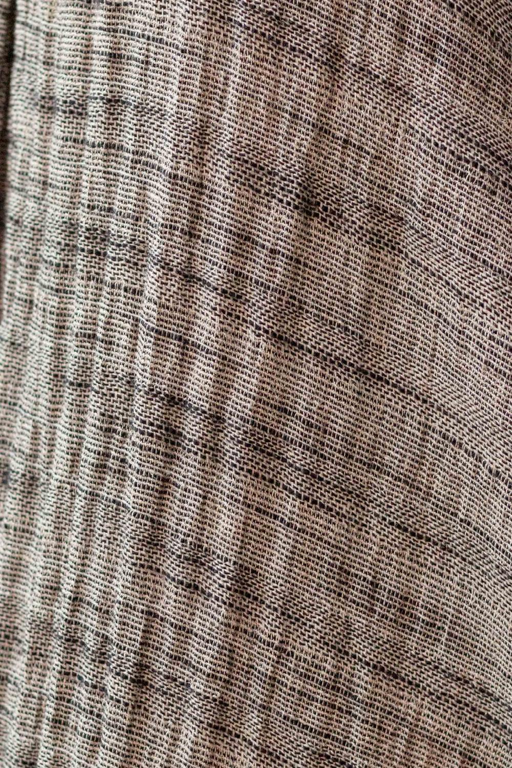 Pan Producto Básico Pantalón Ancho Jaspeado Negro Y Crudo