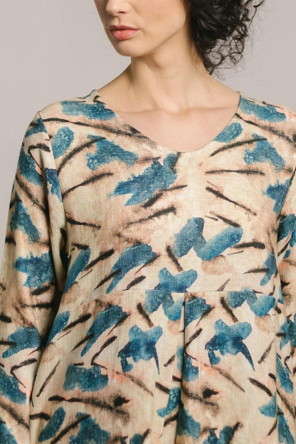 Pan Producto Básico Vestido Estampado Con Movimiento