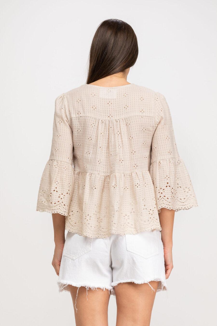 Peace&love By Calao BLUSA ALGODÓN CON TEJIDO BORDADO