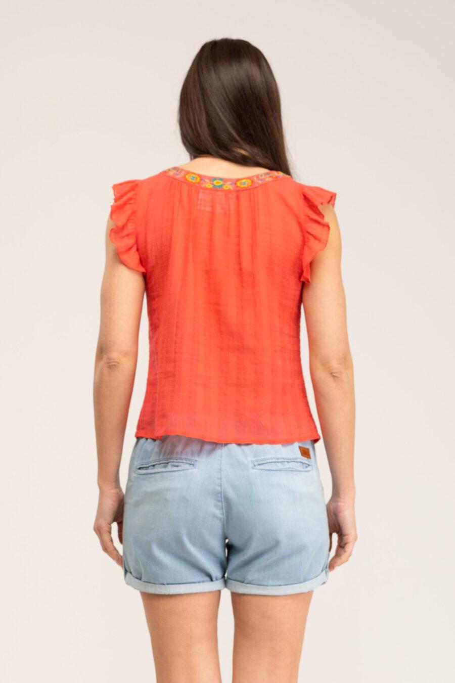 Peace&love By Calao BLUSA BORDADA DE ASPECTO MANUAL