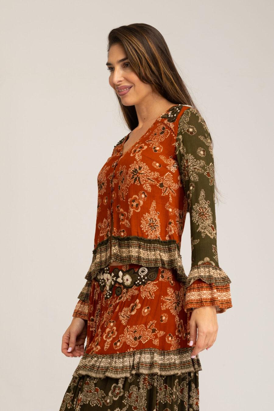 Peace&love By Calao BLUSA CON DOS ESTAMPADOS PR3086B