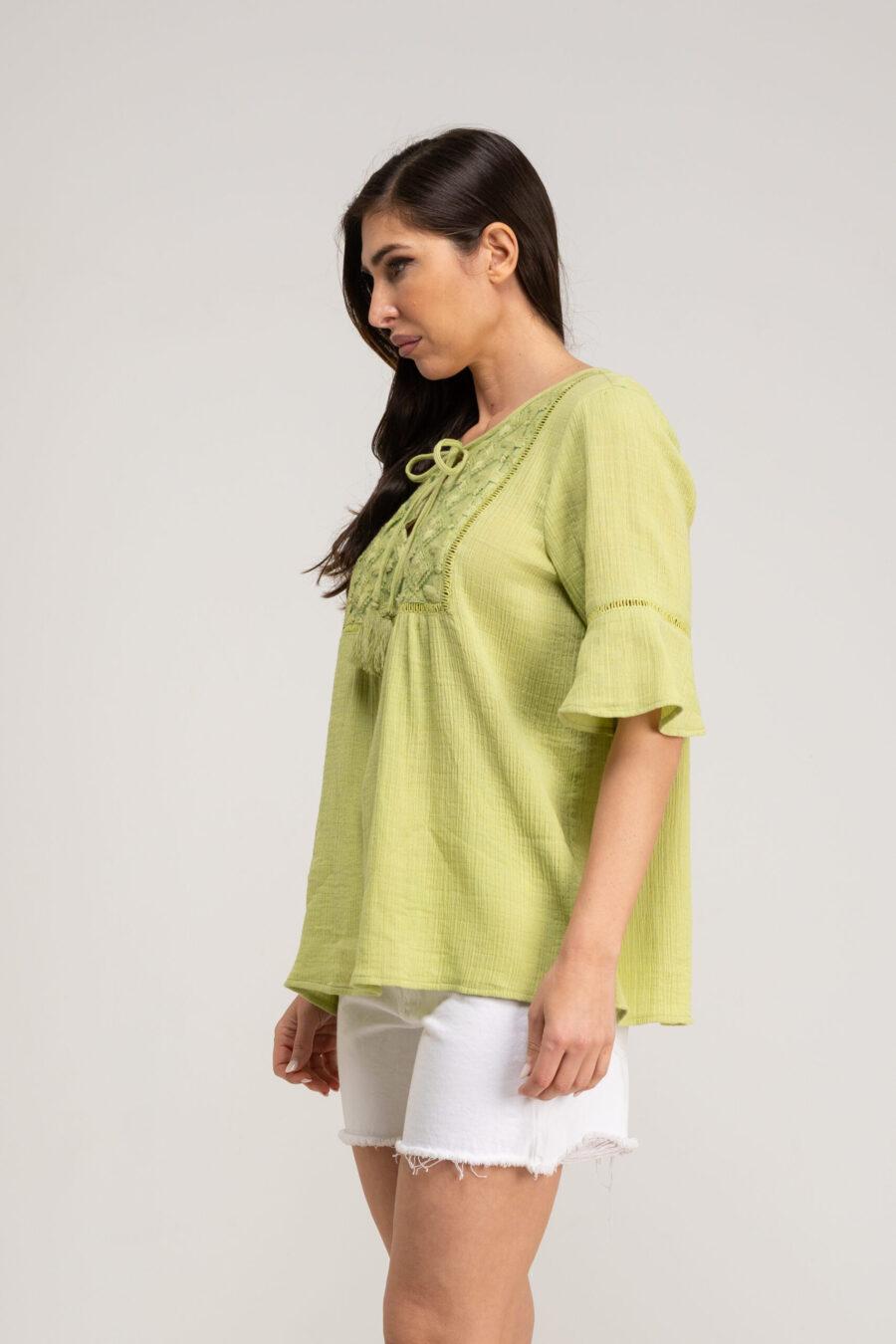 Peace&love By Calao BLUSA LISA CON APLIQUE DE TEJIDO