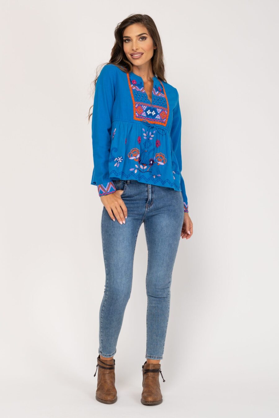 Peace&love By Calao BLUSA LISA CON BORDADOS PR8196B