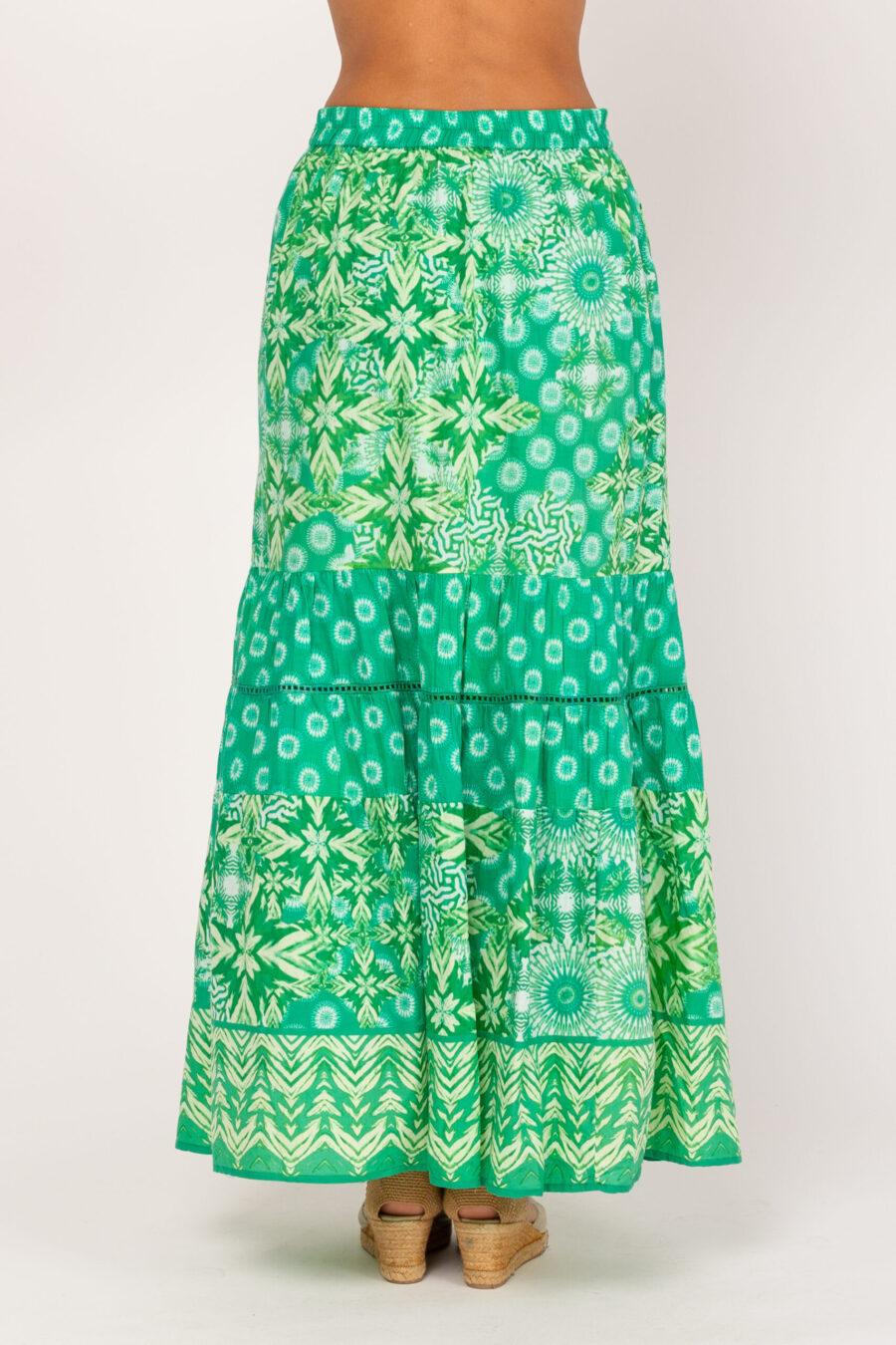 Peace&love By Calao FALDA LARGA CON MIX DE ESTAMPADOS