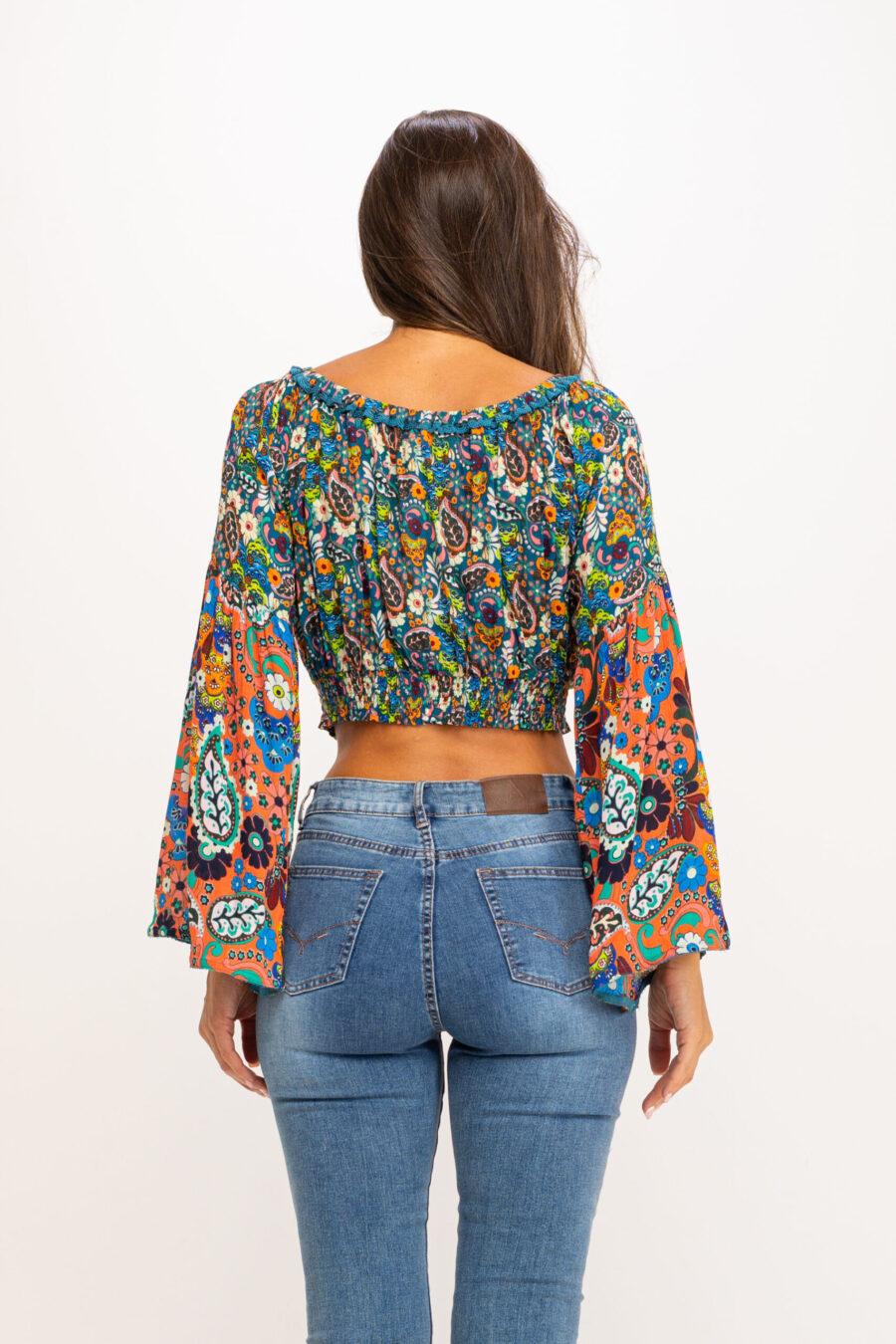 Peace&love By Calao BLUSA CORTA ESTAMPADA PR1069B