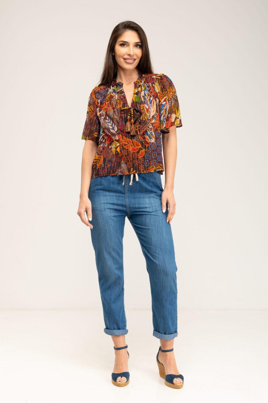 peace&love by calao BLUSA ESTAMPADA CORTA