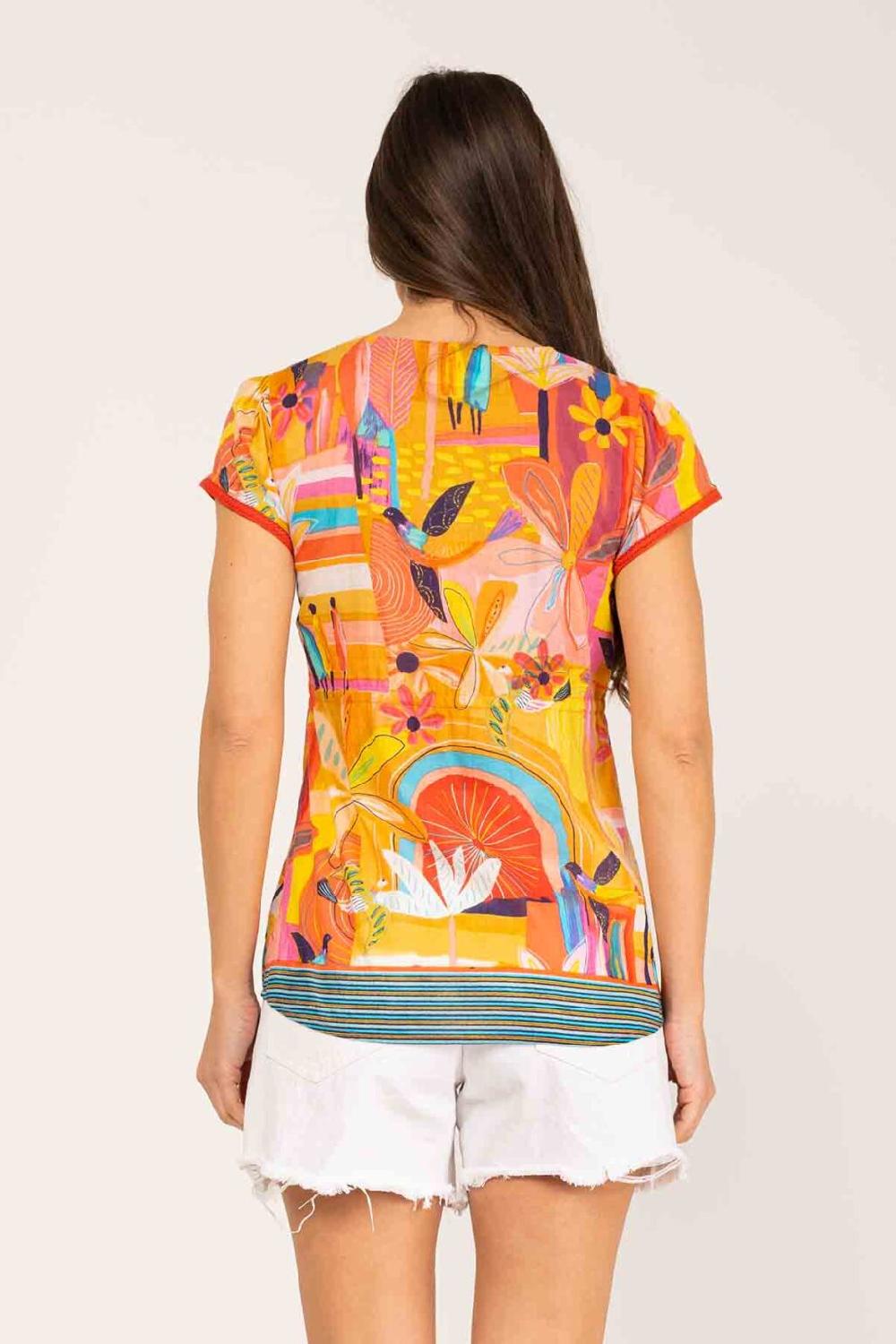 Peace&love By Calao BLUSA ESTAMPADA MANGA CORTA