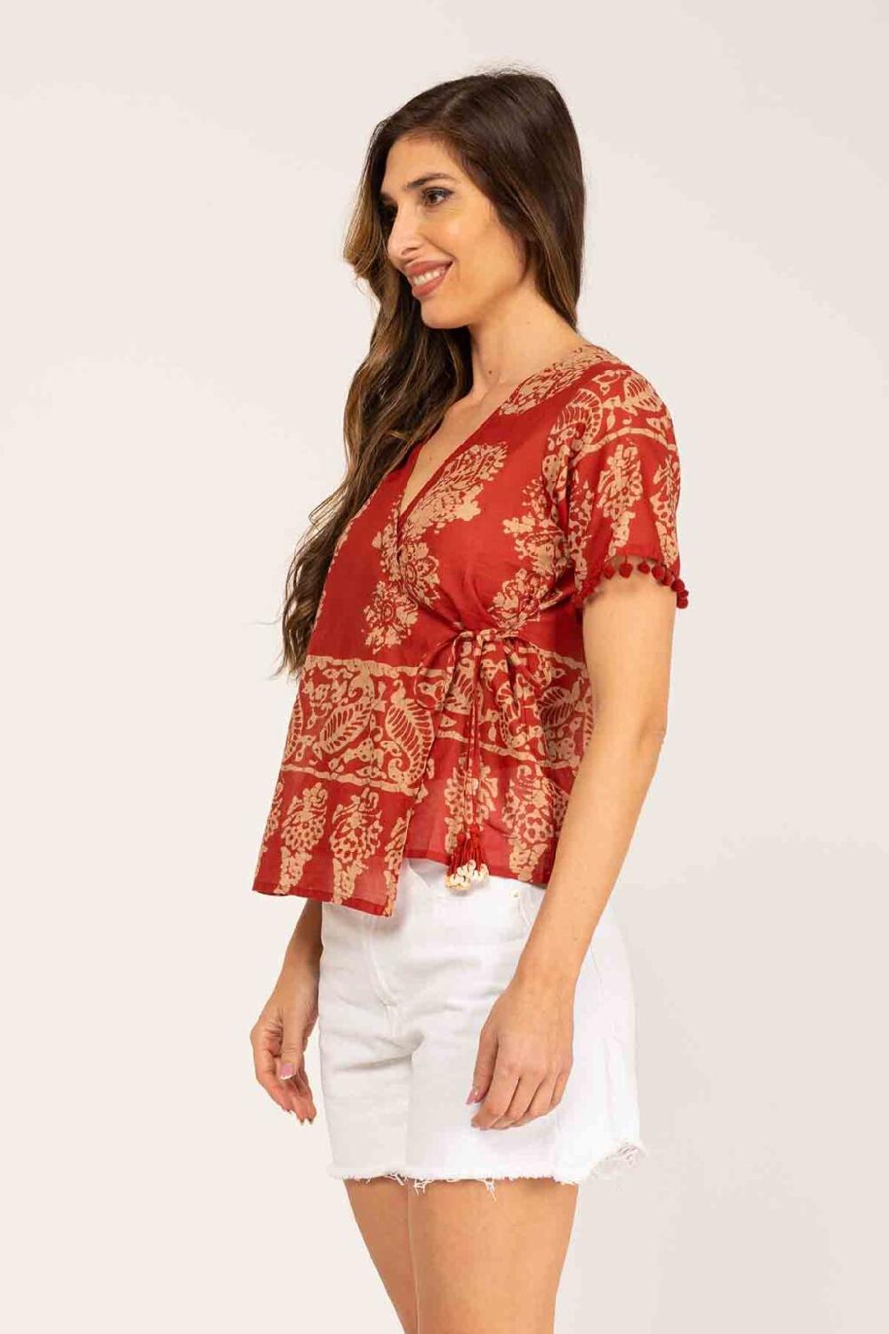 Peace&love By Calao BLUSA ESTAMPADA TIPO KIMONO