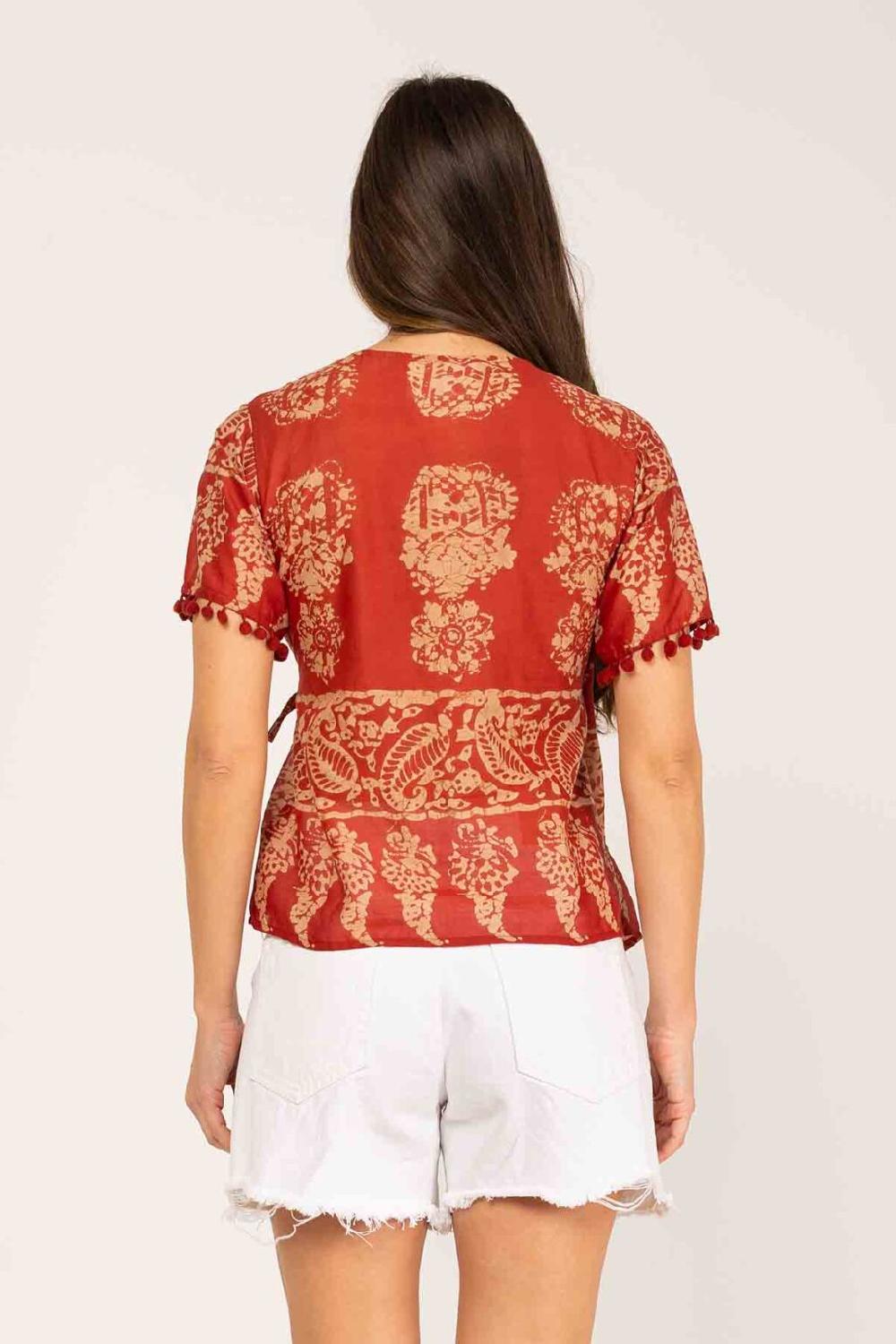 Peace&love By Calao BLUSA ESTAMPADA TIPO KIMONO