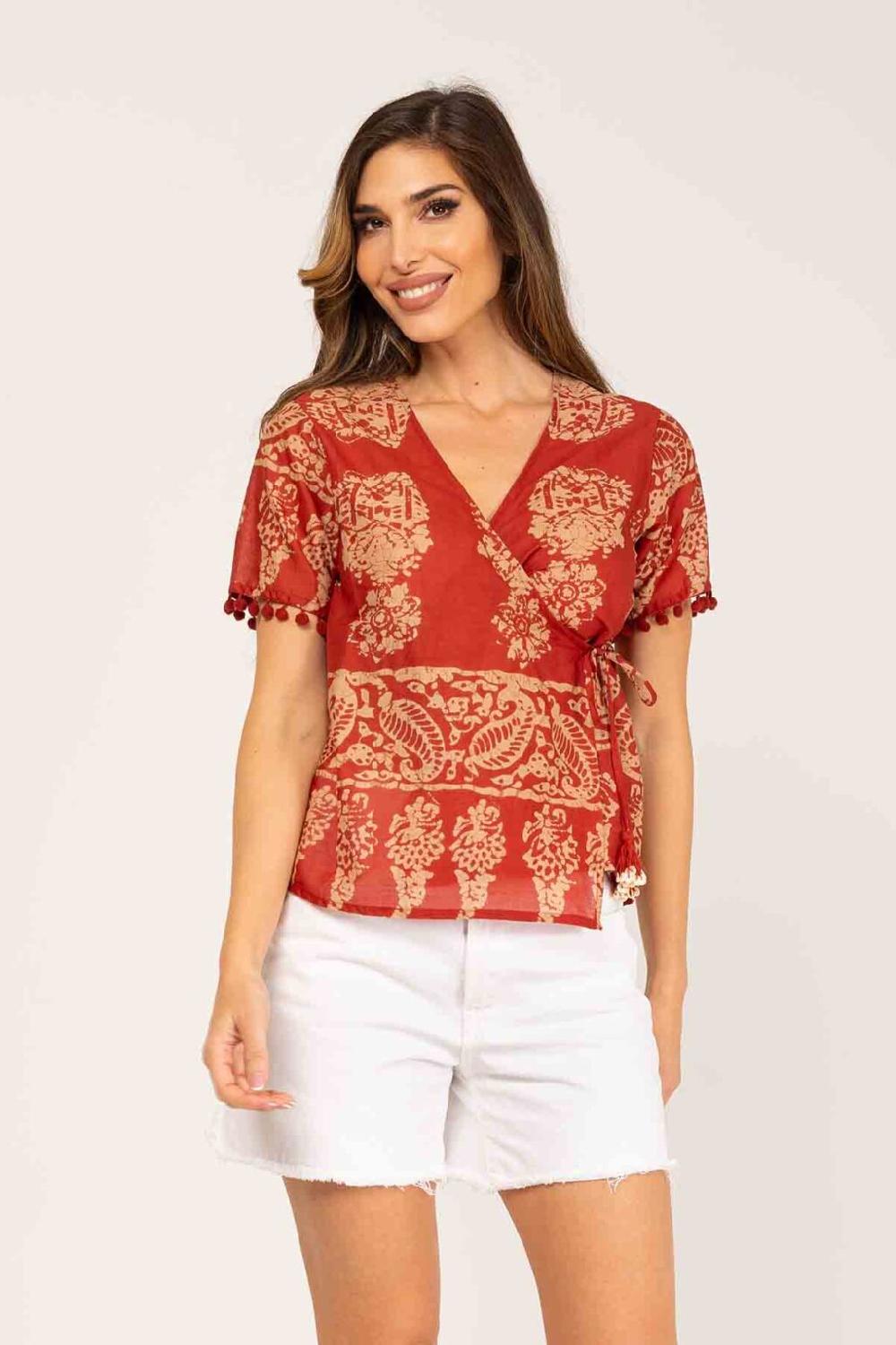 peace&love by calao BLUSA ESTAMPADA TIPO KIMONO