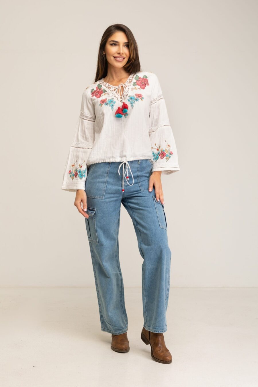 Peace&love By Calao BLUSA LISA BORDADA PR3092B