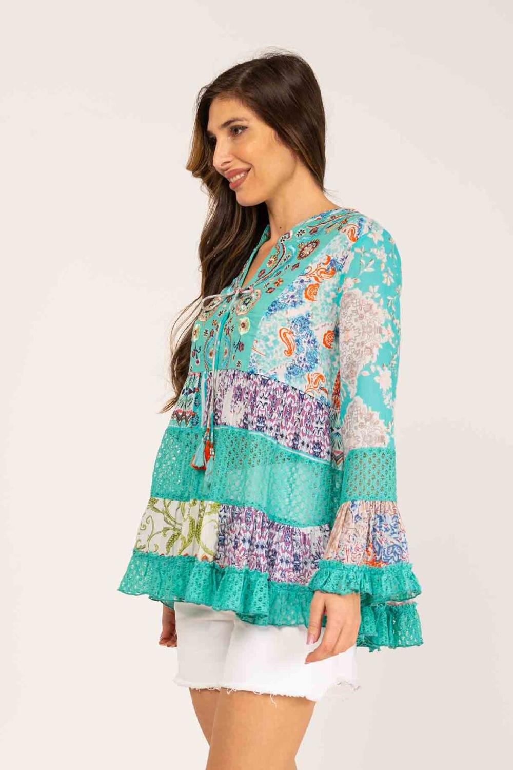 Peace&love By Calao BLUSON ESTAMPADO BOHO LOOK