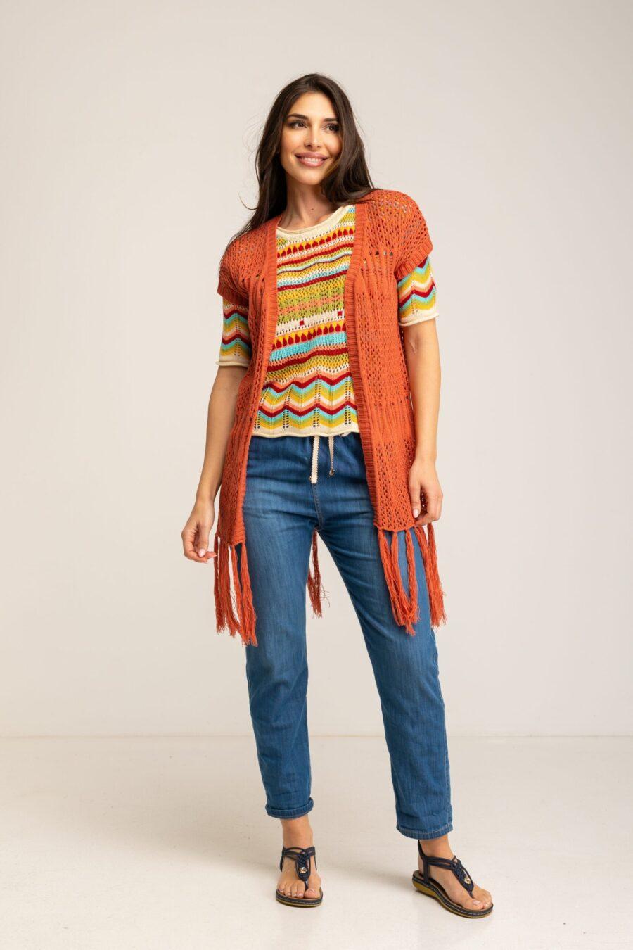 Peace&love By Calao CHALECO LARGO CROCHET