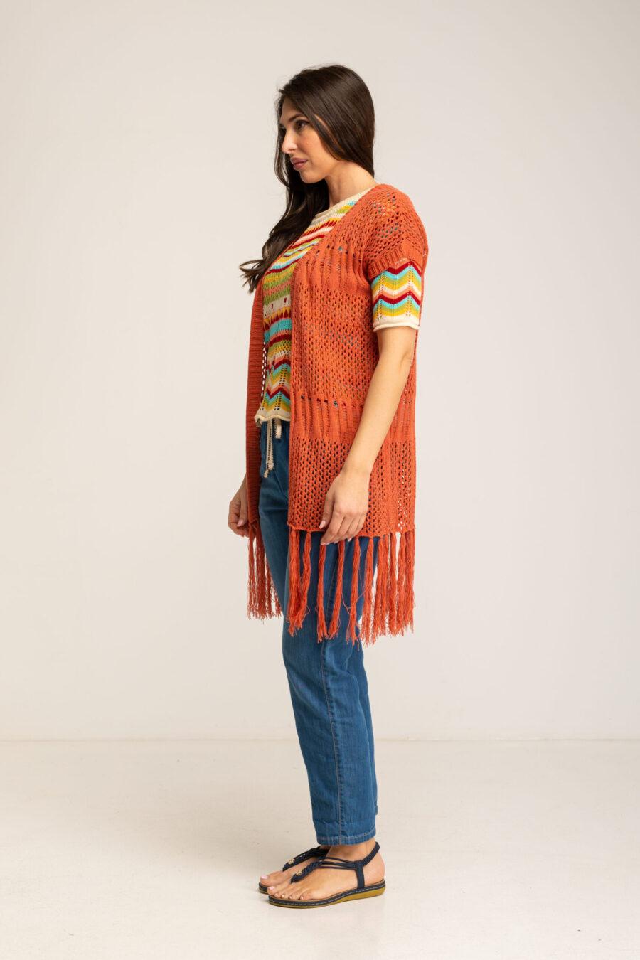 Peace&love By Calao CHALECO LARGO CROCHET