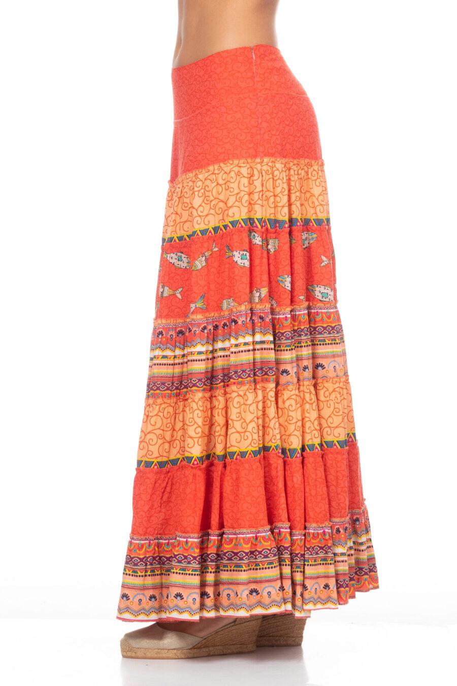 Peace&love By Calao FALDA ESTAMPADA LARGA