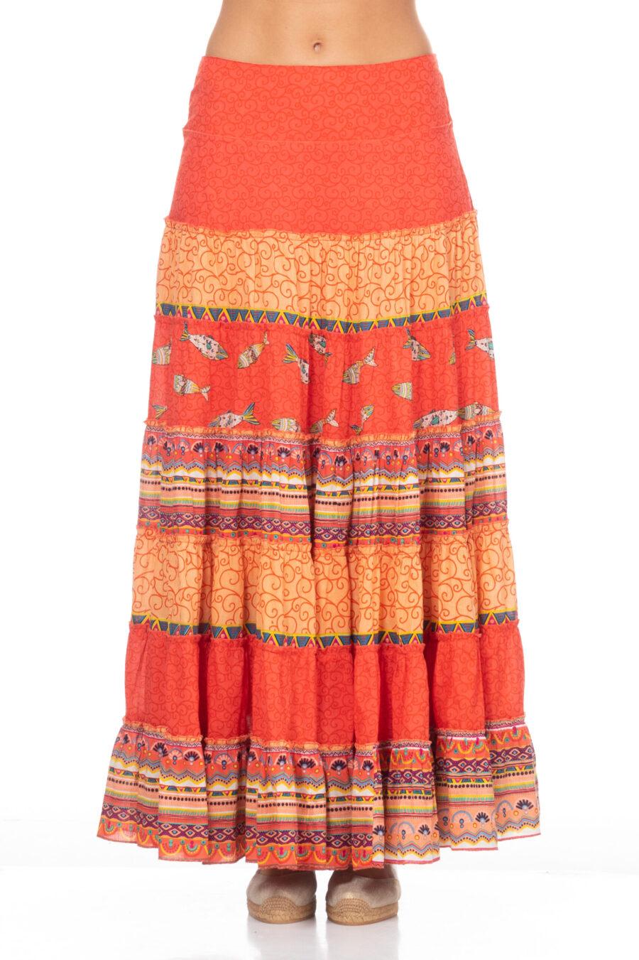 peace&love by calao FALDA ESTAMPADA LARGA