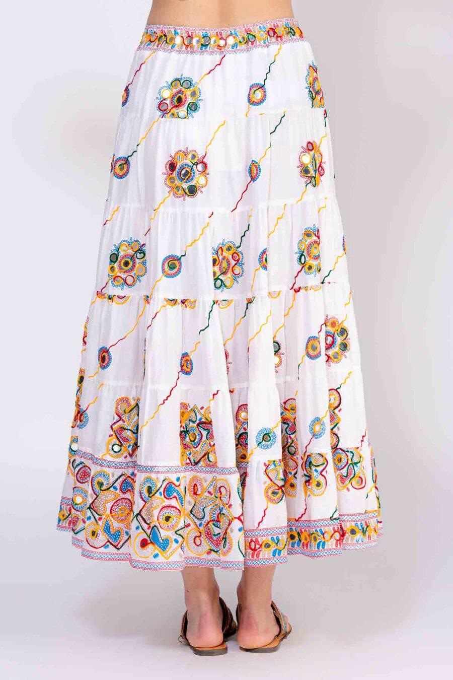 Peace&love By Calao FALDA LARGA LISA CON DETALLES