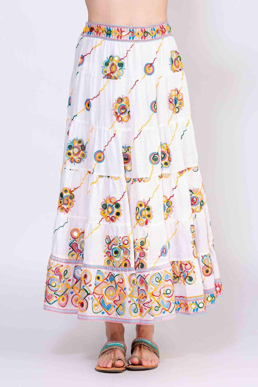 peace&love by calao FALDA LARGA LISA CON DETALLES