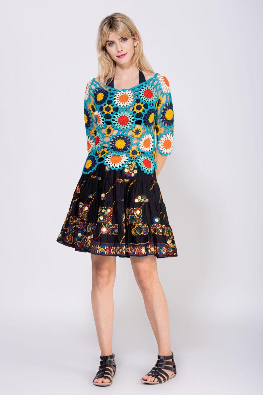 Peace&love By Calao FALDA MINI LISA CON DETALLES D