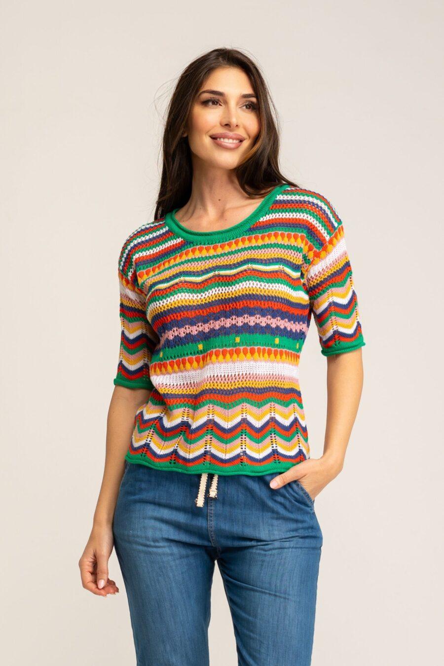 peace&love By Calao JERSEY RAYAS CROCHET JA2061J