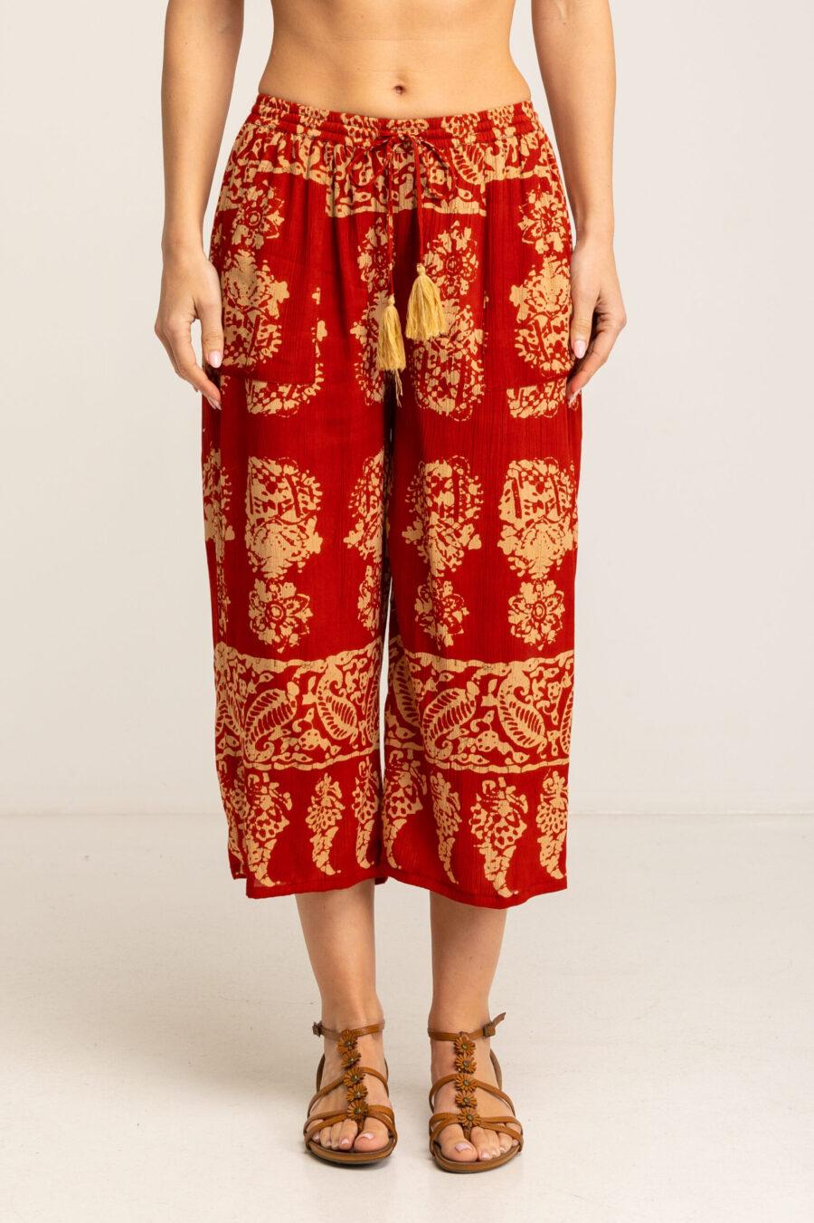 Peace&love By Calao PANTALON ESTAMPADO ÉTNICO