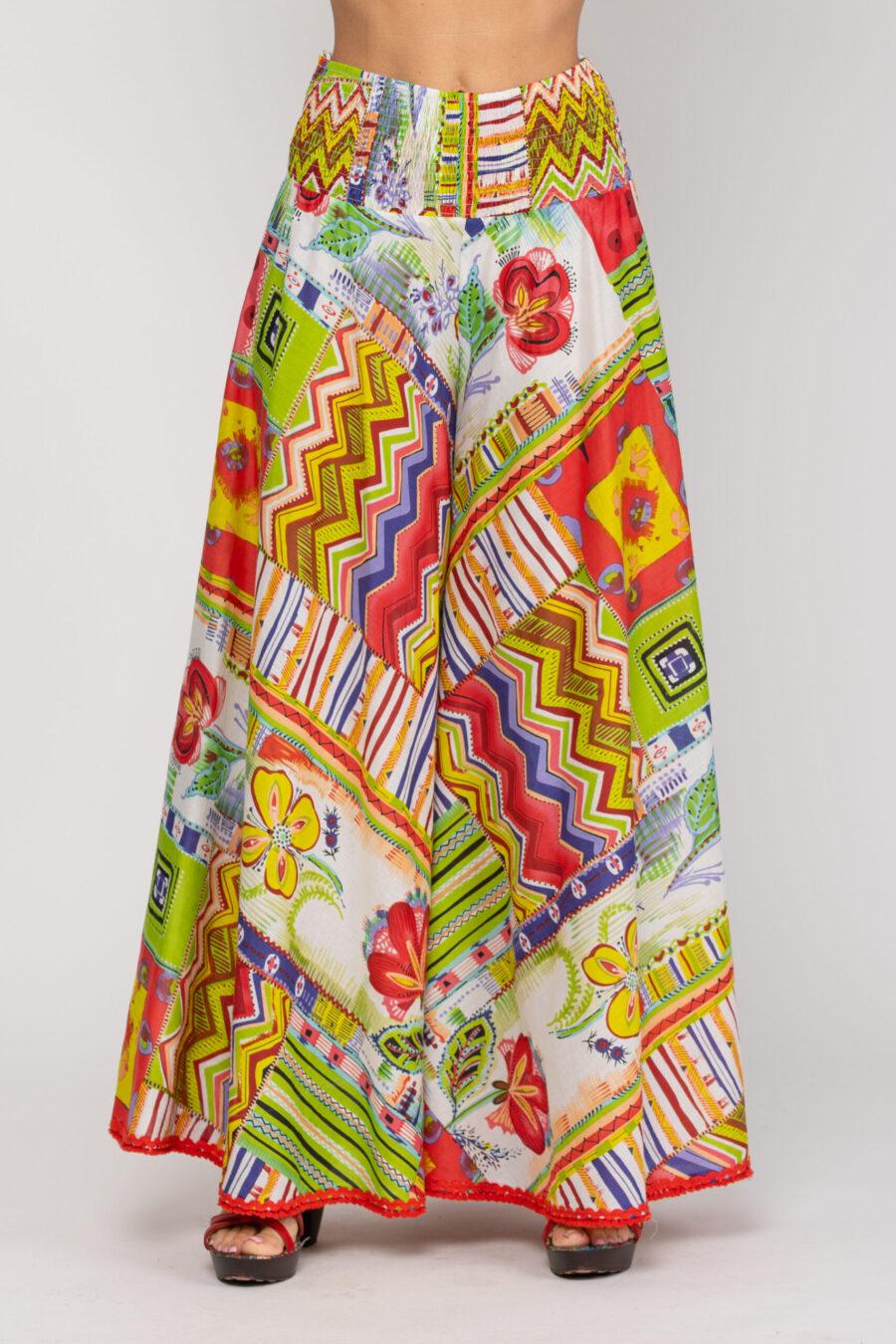 peace&love by calao PANTALON ESTAMPADO LARGO