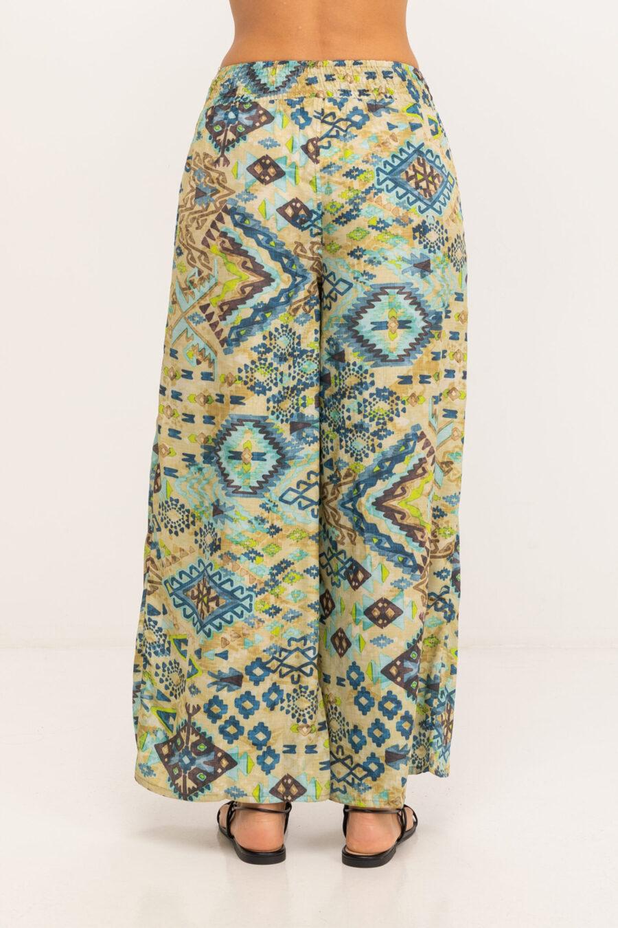 Peace&love By Calao PANTALON LARGO ESTAMPADO