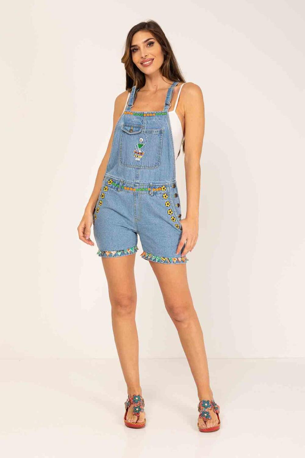 peace&love by calao PETO CORTO DENIM DE TIRANTES