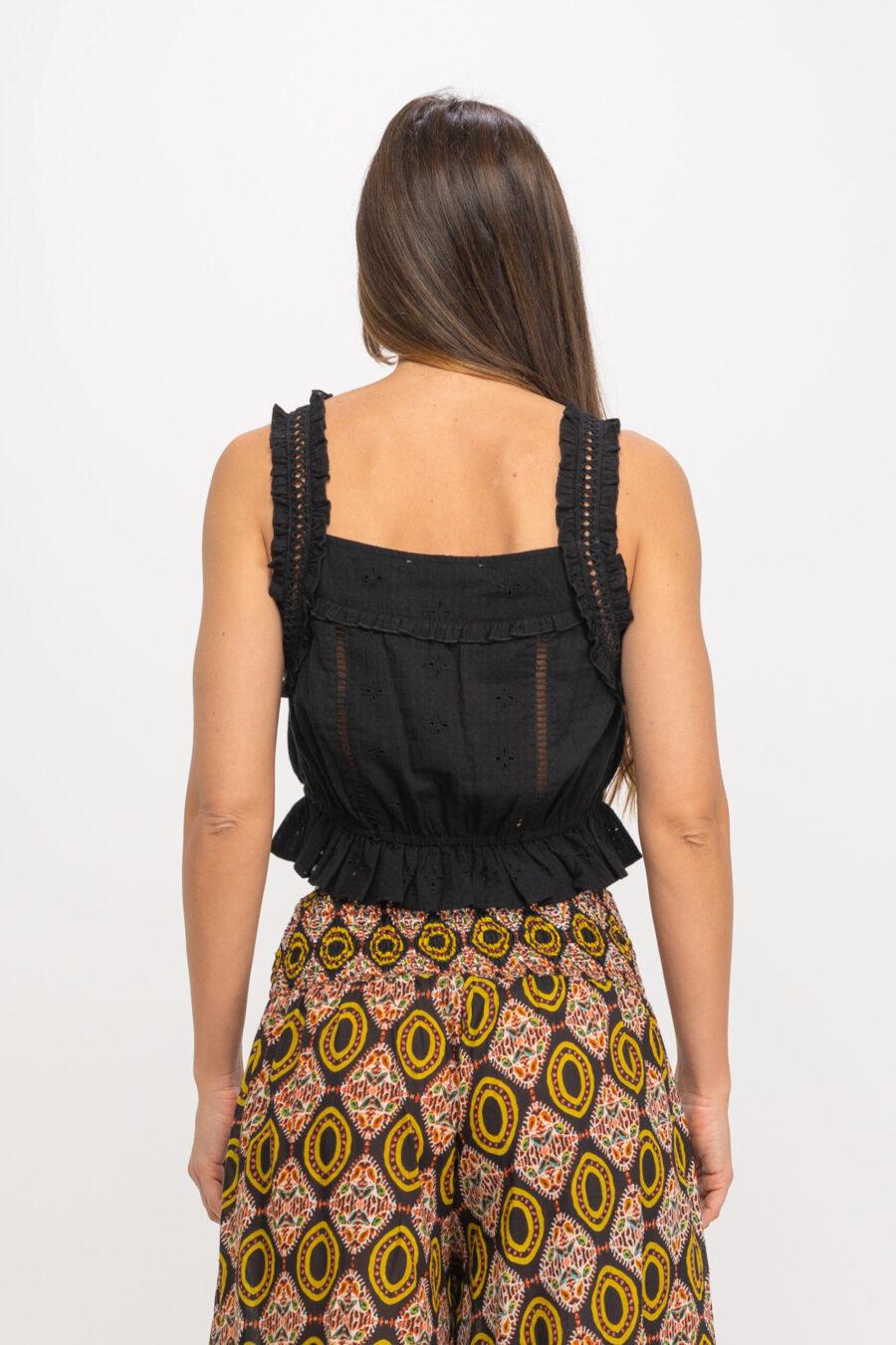 Peace&love By Calao TOP CROPPED DE TEJIDO ALGODON