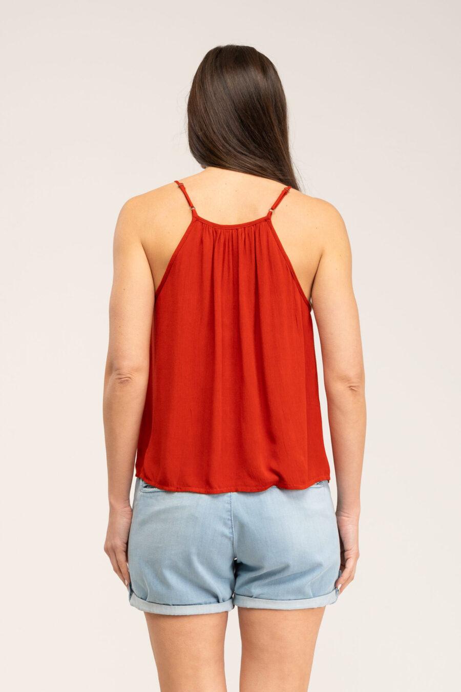 Peace&love By Calao TOP LISO BORDADO BICOLOR