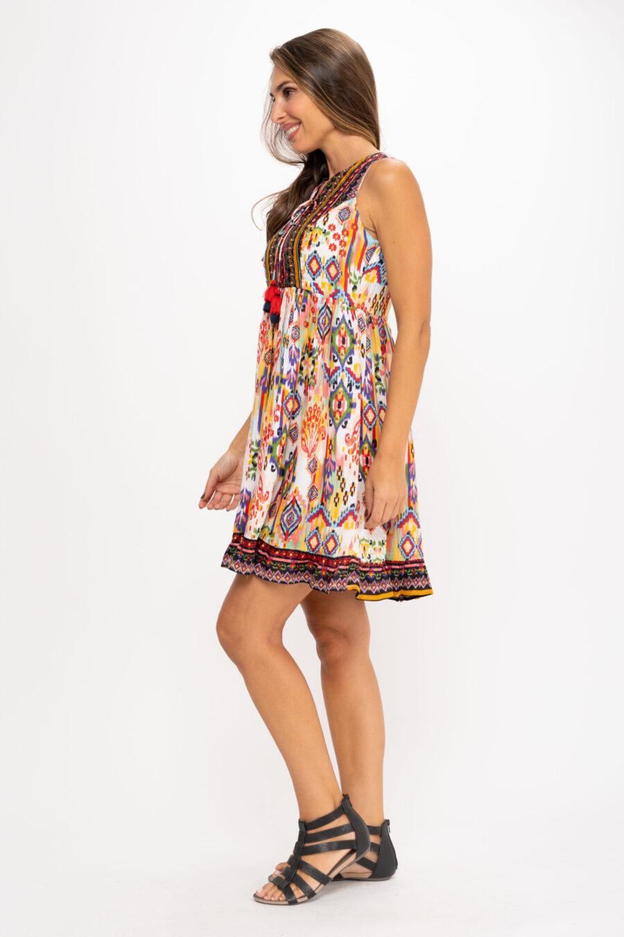 Peace&love By Calao VESTIDO CON DOS ESTAMPADOS