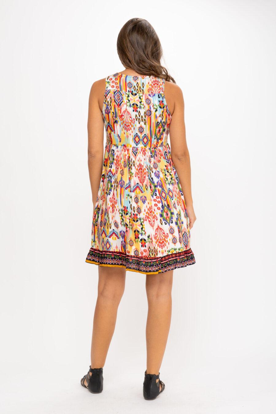 Peace&love By Calao VESTIDO CON DOS ESTAMPADOS