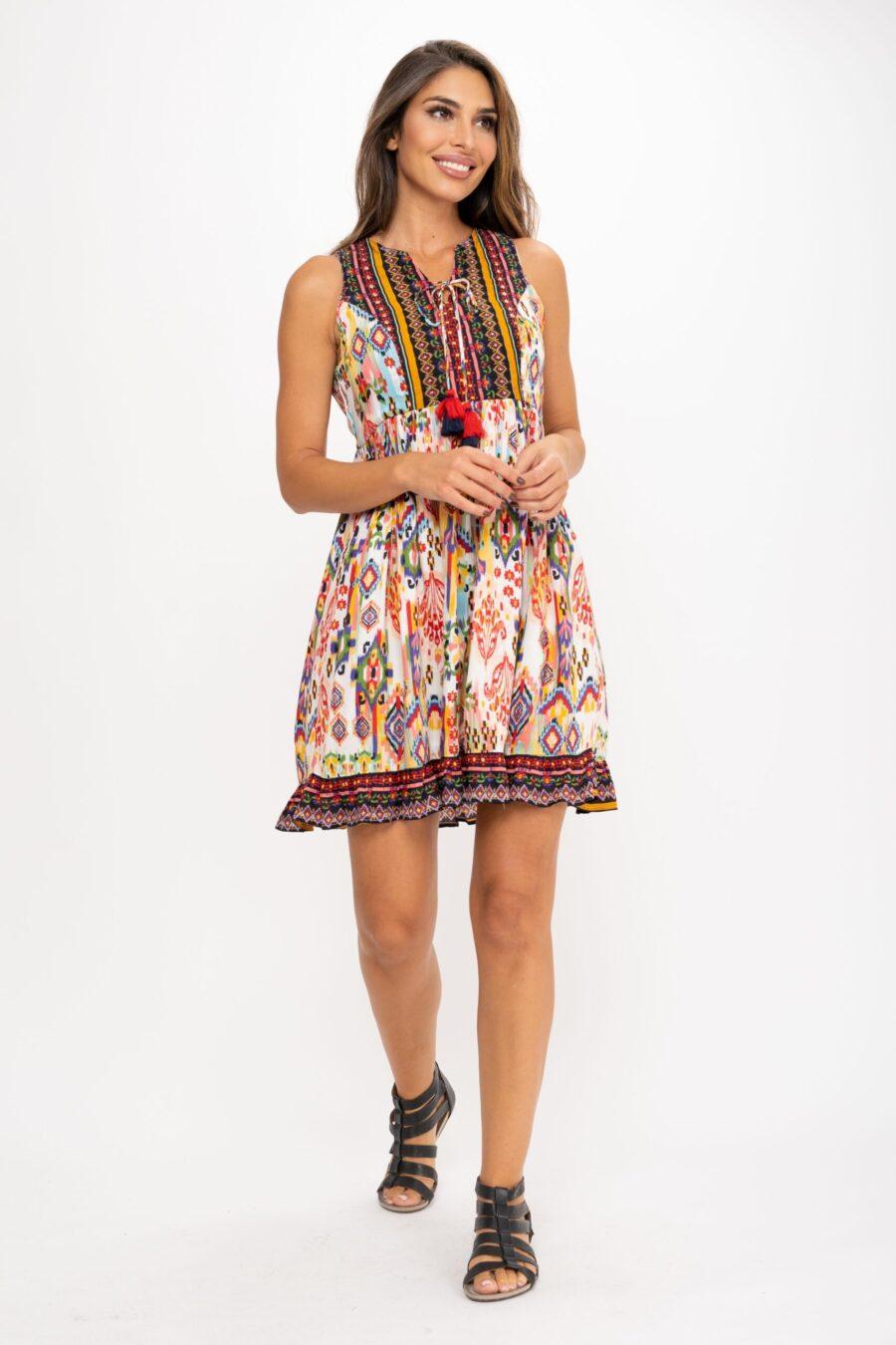 peace&love by calao VESTIDO CON DOS ESTAMPADOS