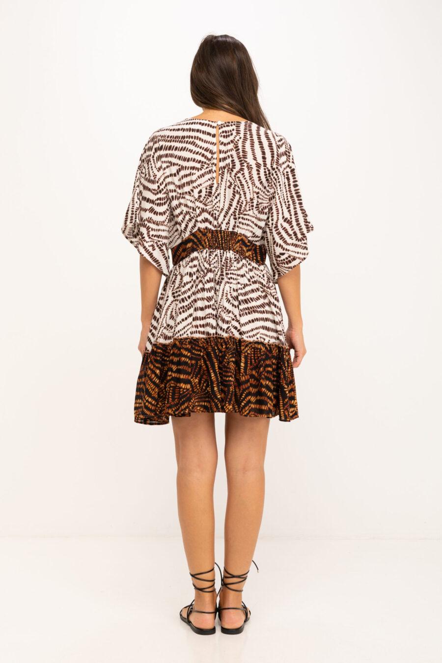 Peace&love By Calao VESTIDO CON DOS ESTAMPADOS