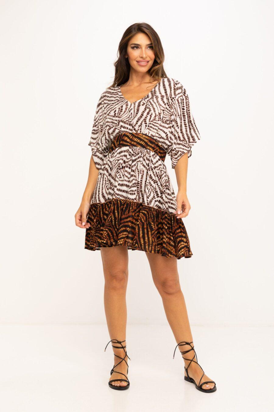 peace&love by calao VESTIDO CON DOS ESTAMPADOS