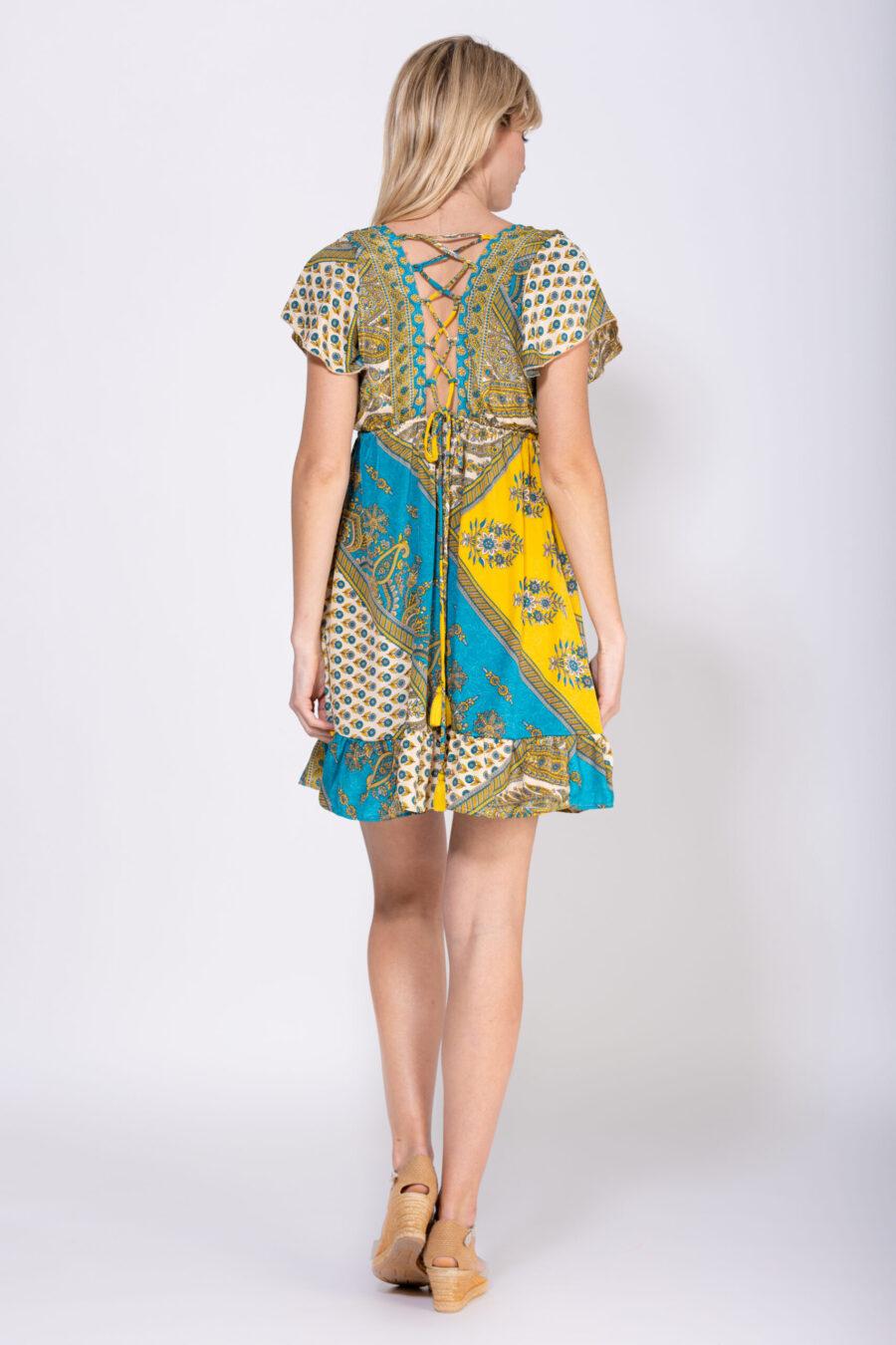 Peace&love By Calao VESTIDO CORTO CON MANGA CORTA