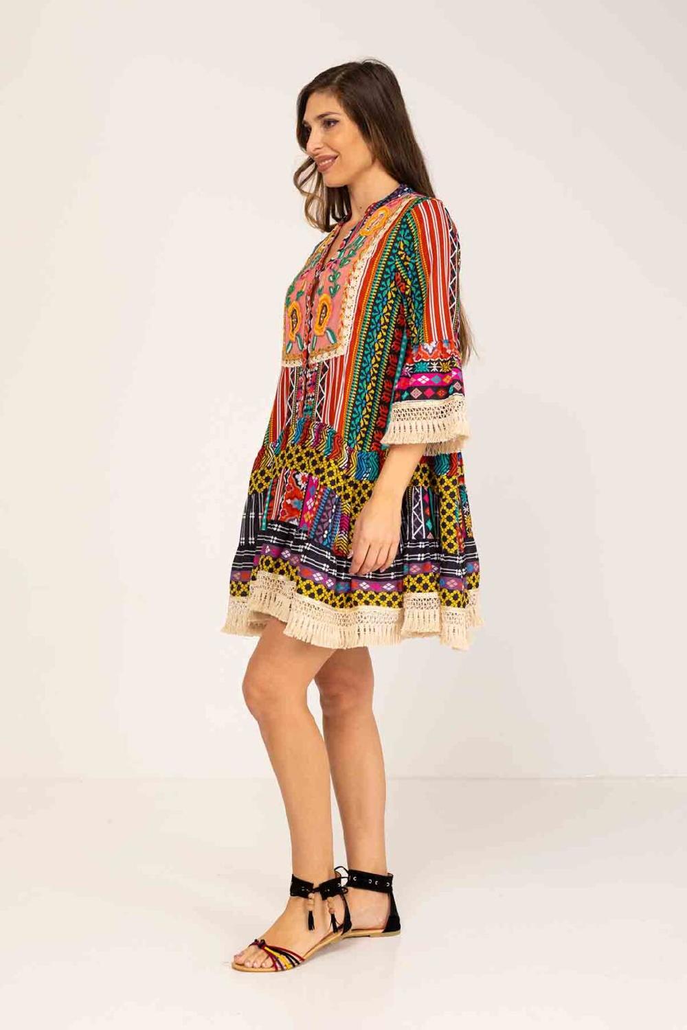 Peace&love By Calao VESTIDO CORTO ESTAMPADO
