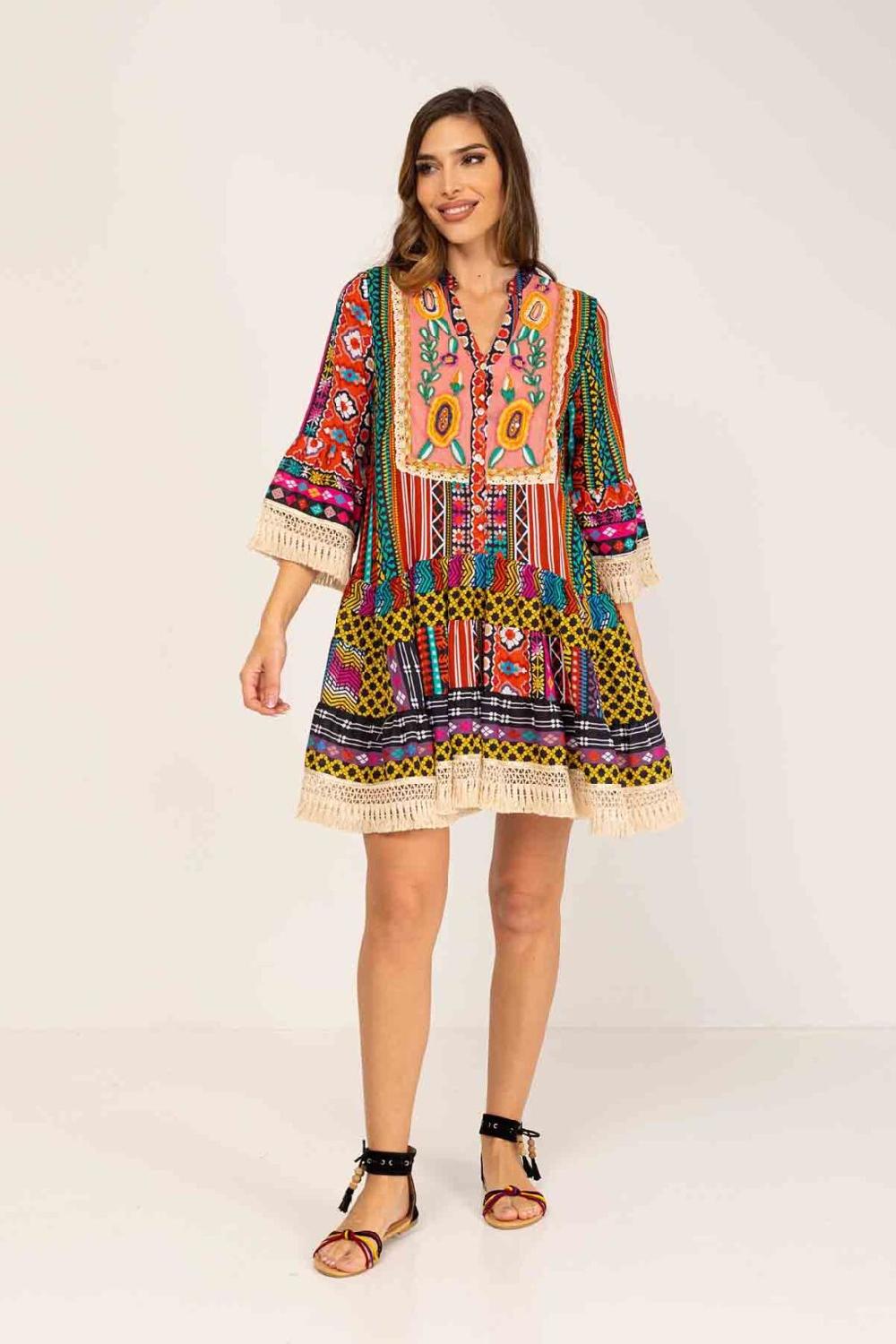 peace&love by calao VESTIDO CORTO ESTAMPADO