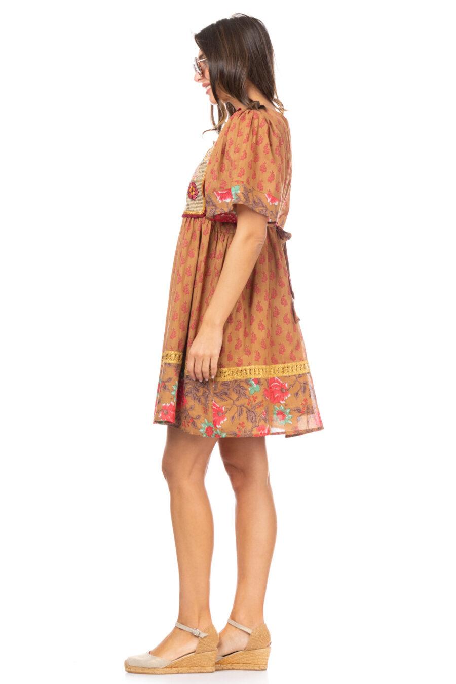 Peace&love By Calao VESTIDO ESTAMPADO CON BORDADO