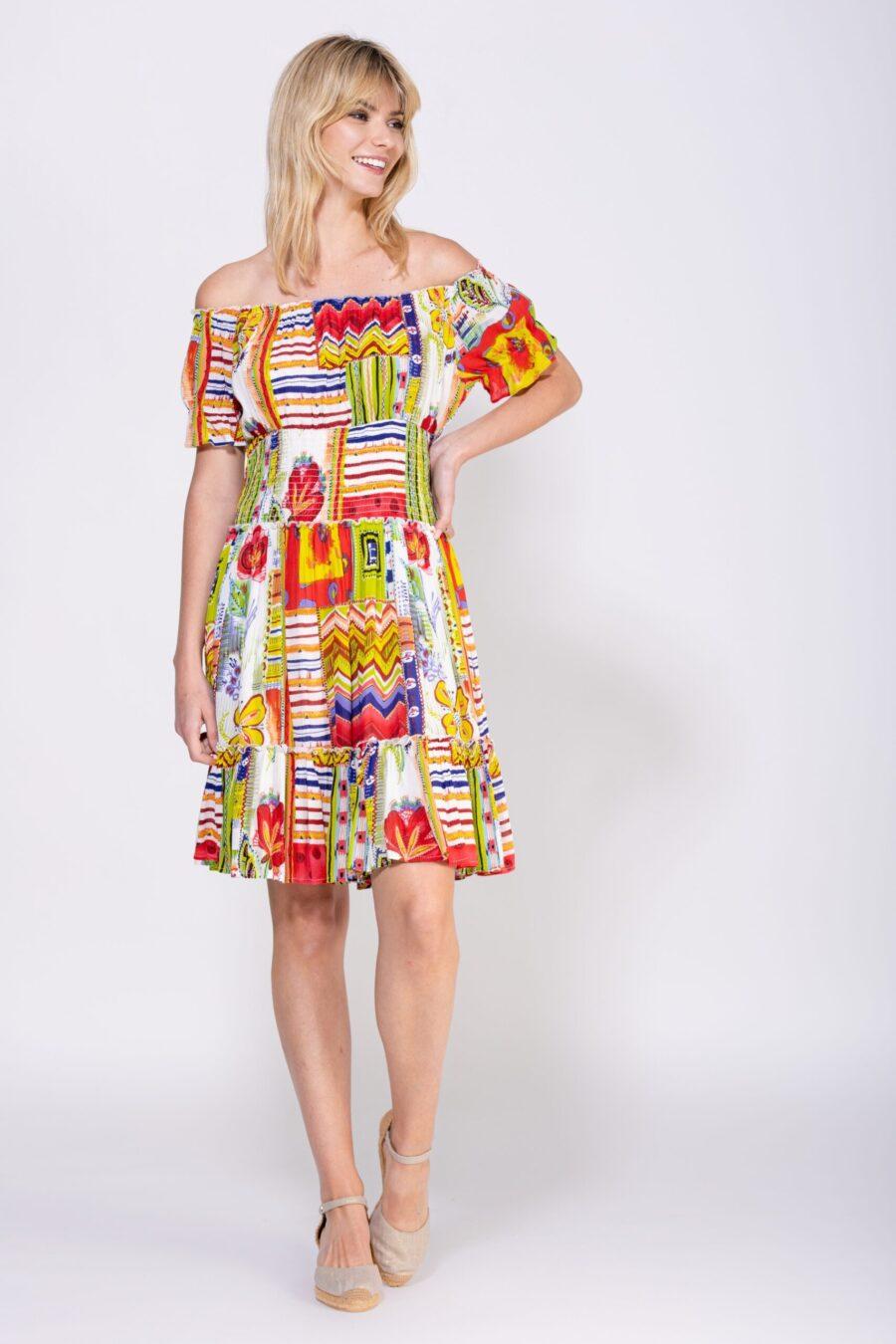 peace&love by calao VESTIDO ESTAMPADO CORTO