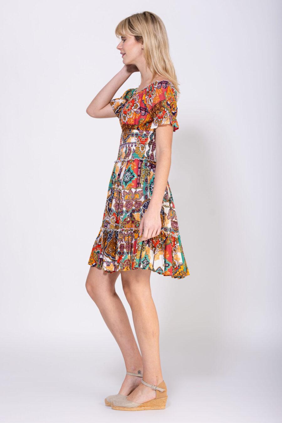 Peace&love By Calao VESTIDO ESTAMPADO CORTO