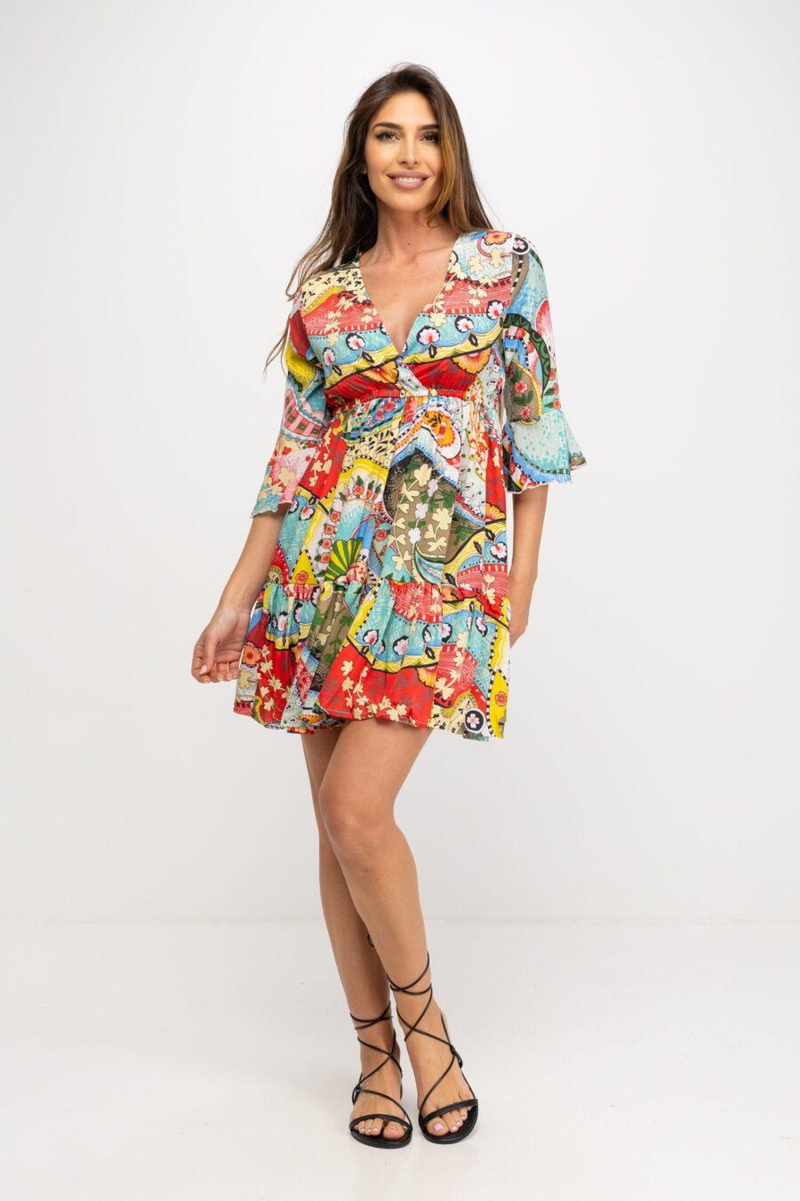 peace&love by calao VESTIDO ESTAMPADO CORTO