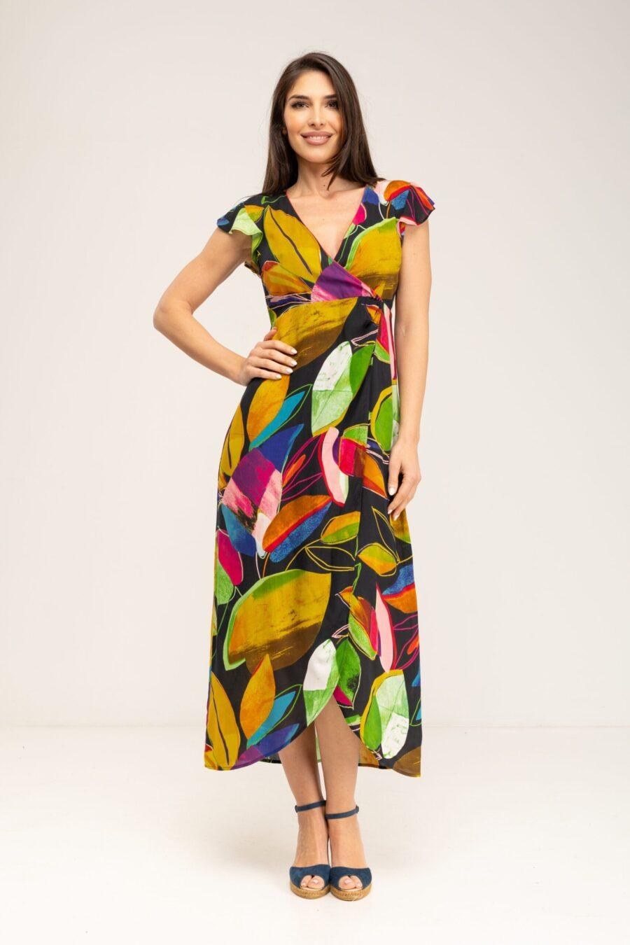 peace&love by calao VESTIDO ESTAMPADO CRUZADO