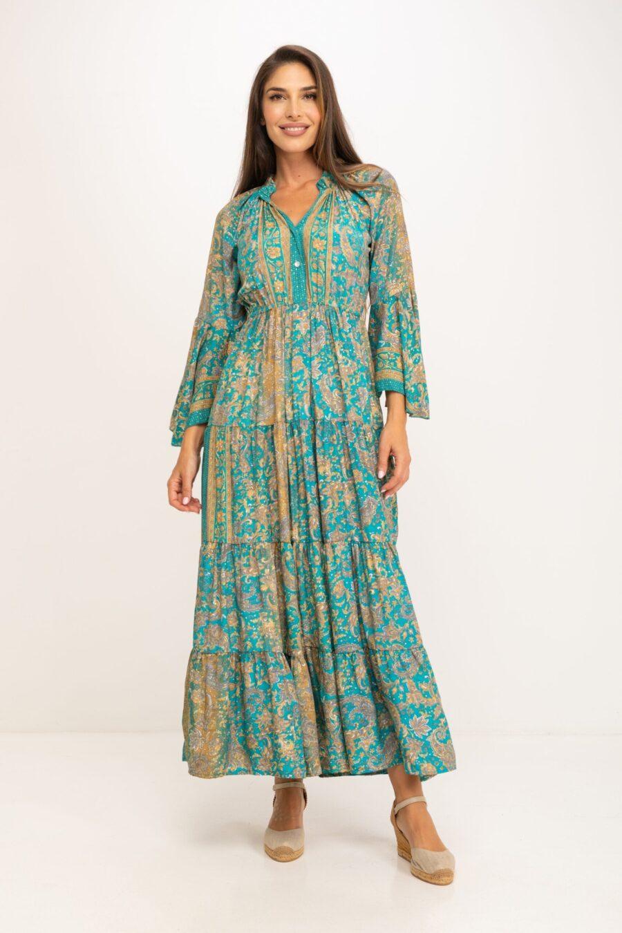 Peace&love By Calao VESTIDO ESTAMPADO CUELLO EN V