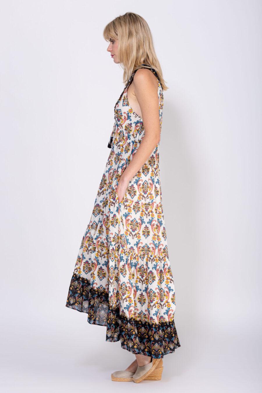 Peace&love By Calao VESTIDO ESTAMPADO LARGO