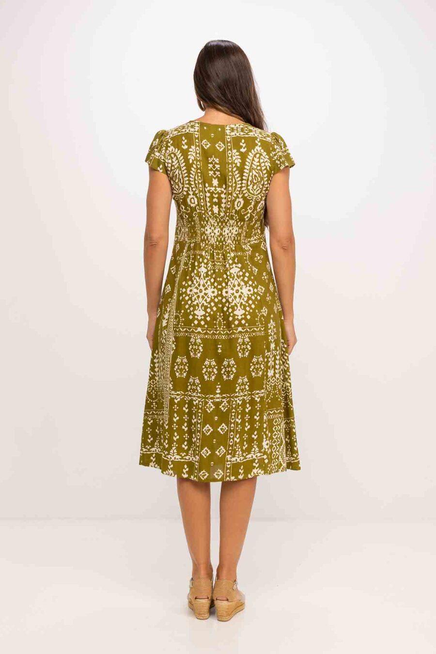 Peace&love By Calao VESTIDO LARGO ESTAMPADO BITONO